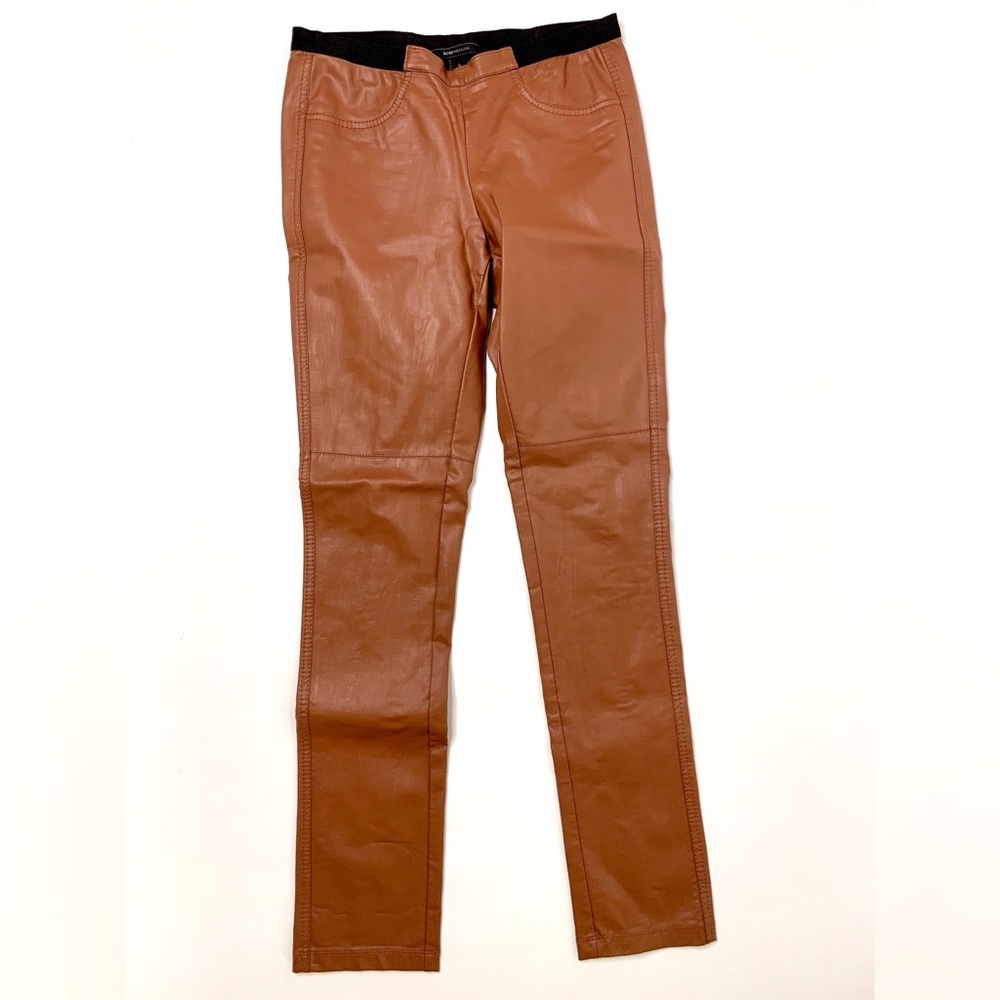 BCBGMAXAZRIA LEATHER LEGGINGS